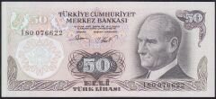 6.Emisyon 2.Tertip 50 Lira I80 076622 Çil