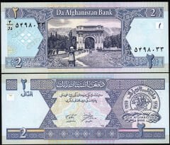 Afganistan 2 Afgani 1381-2002 Çil Pick 65