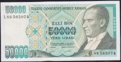 7.Emisyon 2.Tertip 50000 Lira L88 565074 Çilaltı Çil