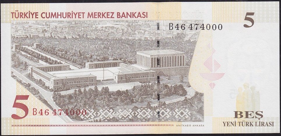 8.Emisyon 5 YTL B46 474000 Çil