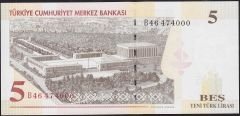 8.Emisyon 5 YTL B46 474000 Çil