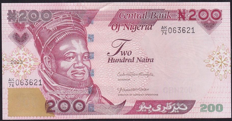 Nijerya 200 Naira 2023 Çil Pick 47