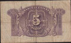 İspanya 5 Pesetas 1935 Çok Temiz Pick 85