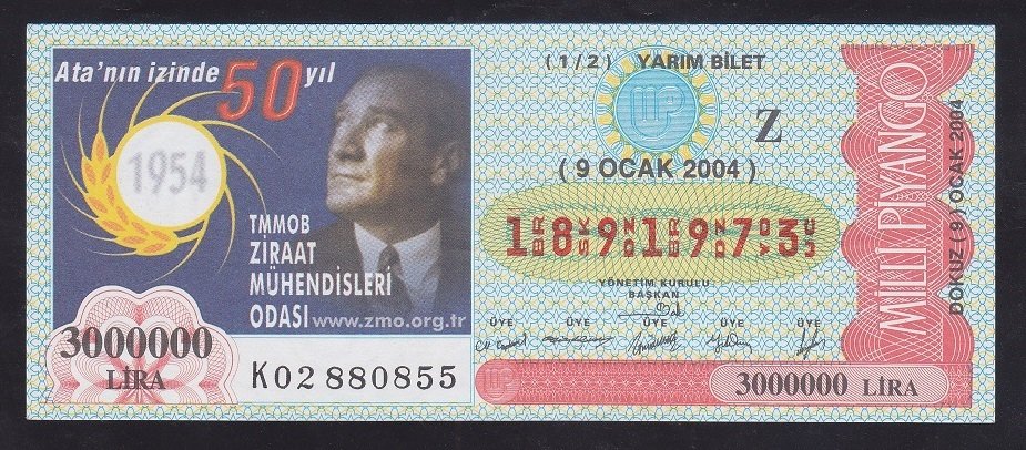 2004 9 OCAK YARIM BİLET