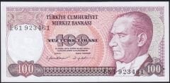 7.Emisyon 2.Tertip 100 Lira E61 923461 Çil