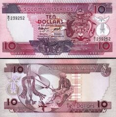 Solomon İsland 10 Dolar 1986 Çil Pick 15