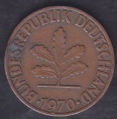 Almanya 2 Pfennig 1970