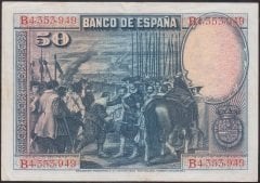 İSPANYA 50 PESETAS 1928 ÇÇT