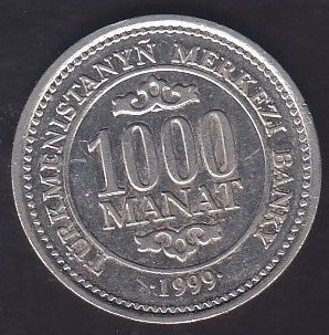 TÜRKMENİSTAN 1000 MANAT 1999