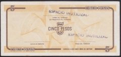 Küba 5 Pesos 1985 Ççt Çilaltı Pick fx34