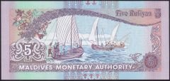 Maldivler 5 Rufiyaa 2011 Çil Pick 18d