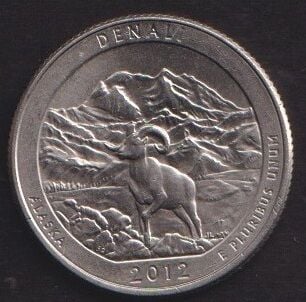 Amerika Çeyrek Dolar 2012 D Hatıra Denali Milli Parkı Bölgesi
