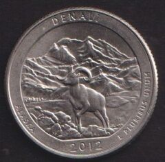 Amerika Çeyrek Dolar 2012 D Hatıra Denali Milli Parkı Bölgesi