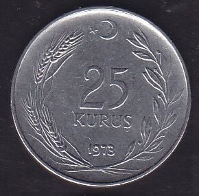 1973 Yılı 25 Kuruş