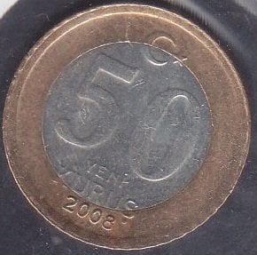 2008 YILI 50 YENİ KURUŞ ÇİLALTI ÇİL