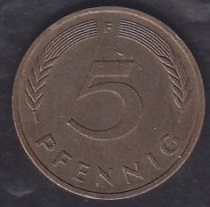 Almanya 5 Pfennig 1982