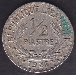 LÜBNAN 1/2 PİASTRE 1936