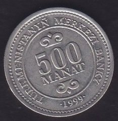 TÜRKMENİSTAN 500 MANAT 1999