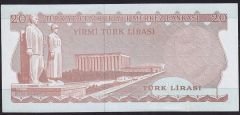 6.Emisyon 3.Tertip 20 Lira F78 352821 Ççt Çilaltı