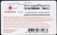 VODAFONE HAZIR KART 250 KONTÖR
