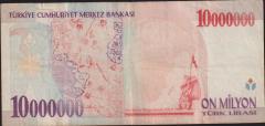 7.Emisyon 10 000 000 Lira D61 368545 Çok Temiz