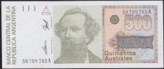 ARJANTİN 500 PESOS 1988 ÇÇT ÇİLALTI