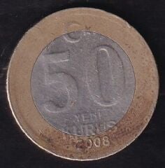 2008 Yılı 50 Yeni Kuruş
