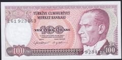 7.Emisyon 2.Tertip 100 Lira E61 923463 Çil
