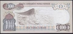 6.Emisyon 3.Tertip 100 Lira J42 756222 Çilaltı Çil