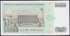 7.Emisyon 2.Tertip 50000 Lira L86 826626 Çok Çok Temiz