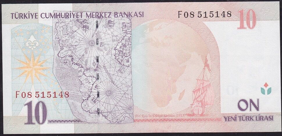 8.Emisyon 10 YTL F08 515148 Çilaltı