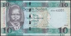 South Sudan 10 Pound 2016 Çilaltı Çil