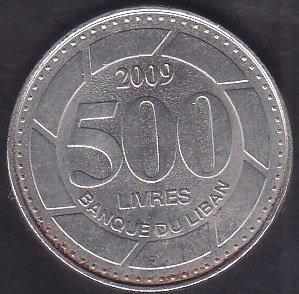 LÜBNAN 500 LİVRES 2009