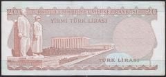 6.Emisyon 1.Tertip 20 Lira B50 078949 Çilaltı