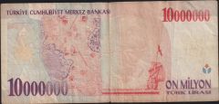 7.Emisyon 10 000 000 Lira A82 342064 Temiz+