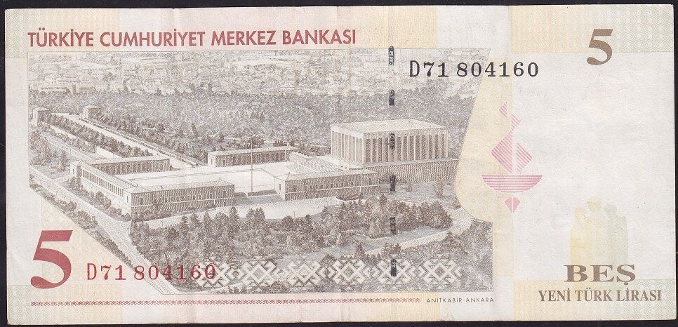 8.Emisyon 5 YTL D71 804160 Çok Temiz+