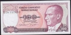 7.Emisyon 2.Tertip 100 Lira E28 757693 Çilaltı