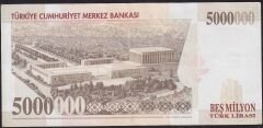 7.Emisyon 5000000 Lira E69 656755 Çok Çok Temiz+