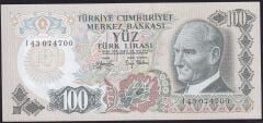 6.Emisyon 2.Tertip 100 Lira I43 074700 Çil