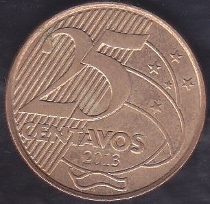BREZİLYA 25 CENTAVOS 2013