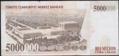 7.Emisyon 5 000 000 Lira J01 141009 Çok Çok Temiz
