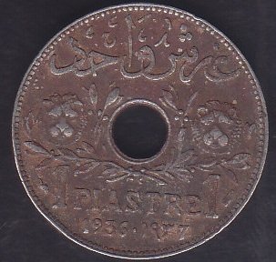LÜBNAN 1 PIASTRE 1936