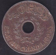 LÜBNAN 1 PIASTRE 1936