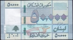 Lübnan 50.000 Livre 2019 Çok Çok Temiz+