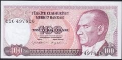 7.Emisyon 2.Tertip 100 Lira E20 497826 Çilaltı Çil