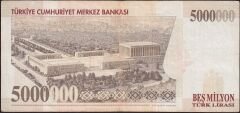 7.Emisyon 5 000 000 Lira F40 603483 Çok Temiz