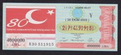 2003 29 EKİM YARIM BİLET