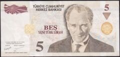 8.Emisyon 5 YTL D63 282738 Çok Temiz+