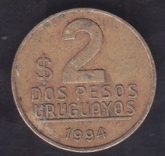 URUGUAY 2 PESOS 1994