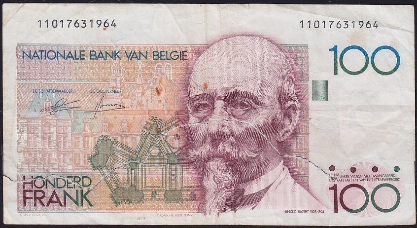 Belçika 100 Frank 1978 - 1981 Haliyle